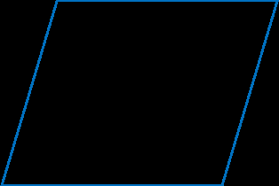 However far a parallelogram leans, its area is still the base multiplied by the perpendicular height.