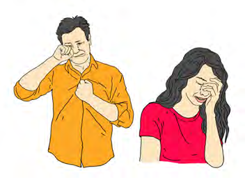 Seeing another person weep fills us with sorrow too.