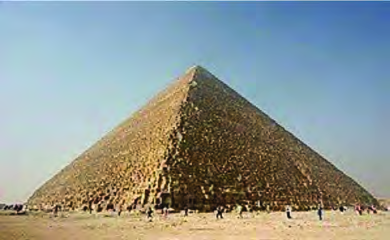 This huge structure in Egypt is also a pyramid with a square base.