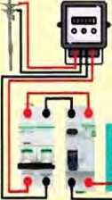 The path the supply follows from the pole, through the meter and down to the circuit breaker