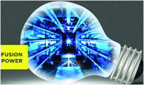 Idea VI. The blazing heart of a fusion reactor: the same process that powers the Sun, held inside a machine.