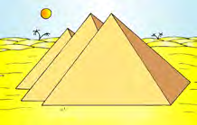 The pyramids of Egypt, one of the wonders of the ancient world.