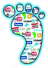 A digital footprint: every website and social media site we use adds to the trail we leave behind.