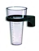 A rain gauge, the instrument that collects falling rain and measures how much has fallen.
