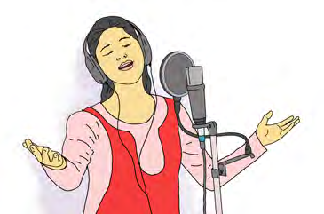 She is a singer.