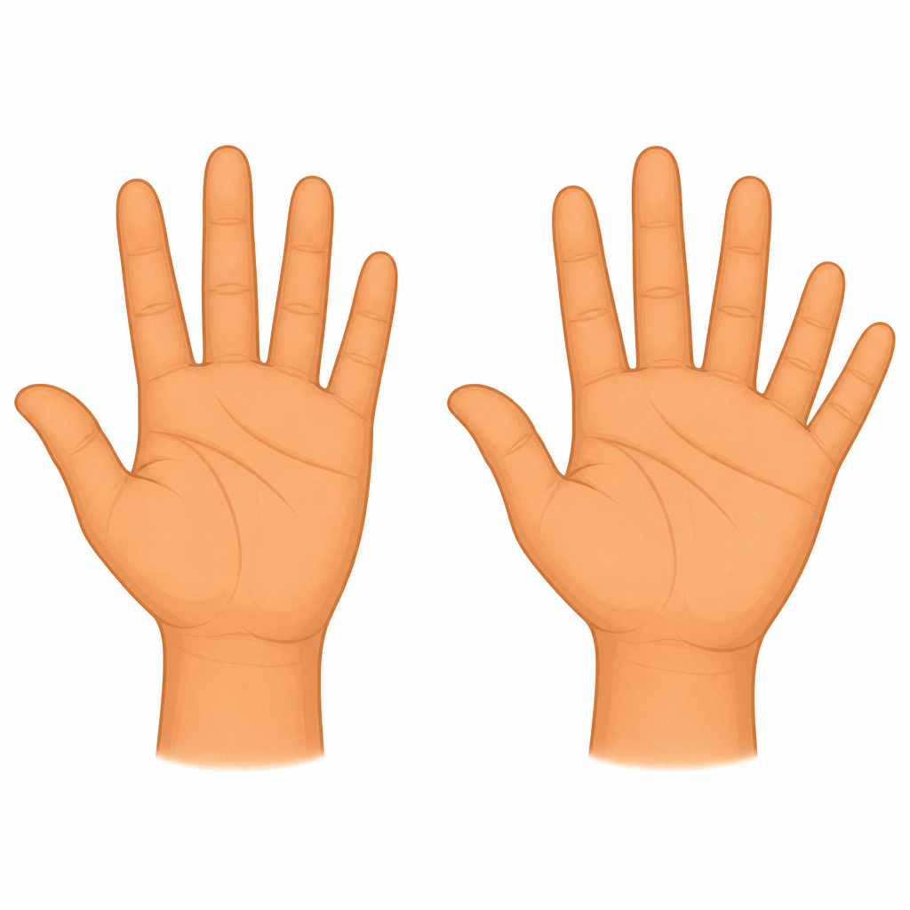 A hand with 6 fingers is an example of mutation: a trait the parents do not have appears suddenly in the child.