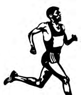 A long distance runner keeps the body upright, the arms relaxed and the stride long and even.