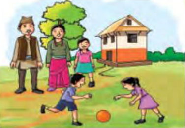 आमाबुबा र दिदीको नजिकै सँगै खेल्दा बालबालिकाले मिलेर खेल्न, पालो दिन र एकअर्कालाई साथ दिन सिक्छन्।