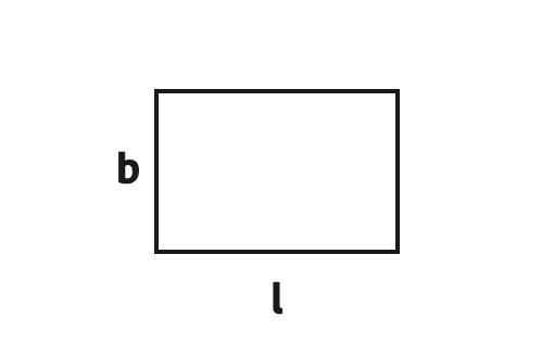 Where the length and the breadth of a rectangular surface are taken from.