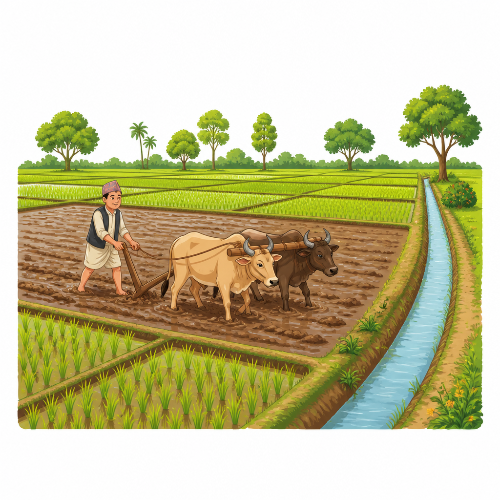 नदीका फाँट र तराईको मलिलो माटो कस्तो हुन्छ भन्ने देखेपछि यहाँ खाद्यान्न उत्पादनको सम्भावना किन छ भन्ने बुझिन्छ।