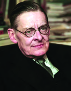 T.S. Eliot, the American-born English poet, playwright and literary critic.