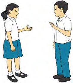 Alisha and Aman tell each other which game they want to play and why.