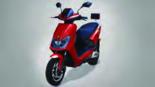 A scooter that runs on electrical energy