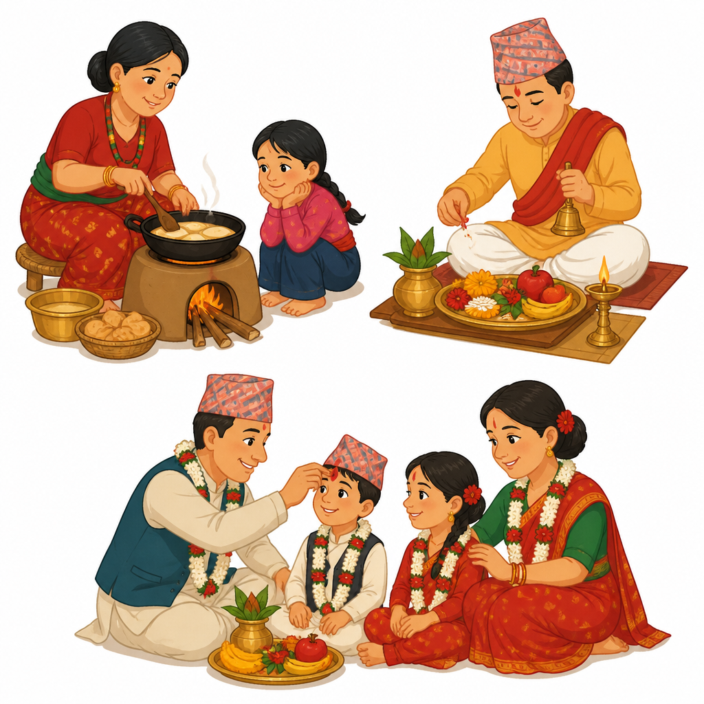 परिकार पकाउने तरिका, पूजा विधि र संस्कार मनाउने पद्धति : छुन नसकिने भए पनि यी सबै सम्पदा नै हुन् ।