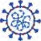 The SARS-CoV-2 virus. There is no cell inside it, only a protein coat on the outside.