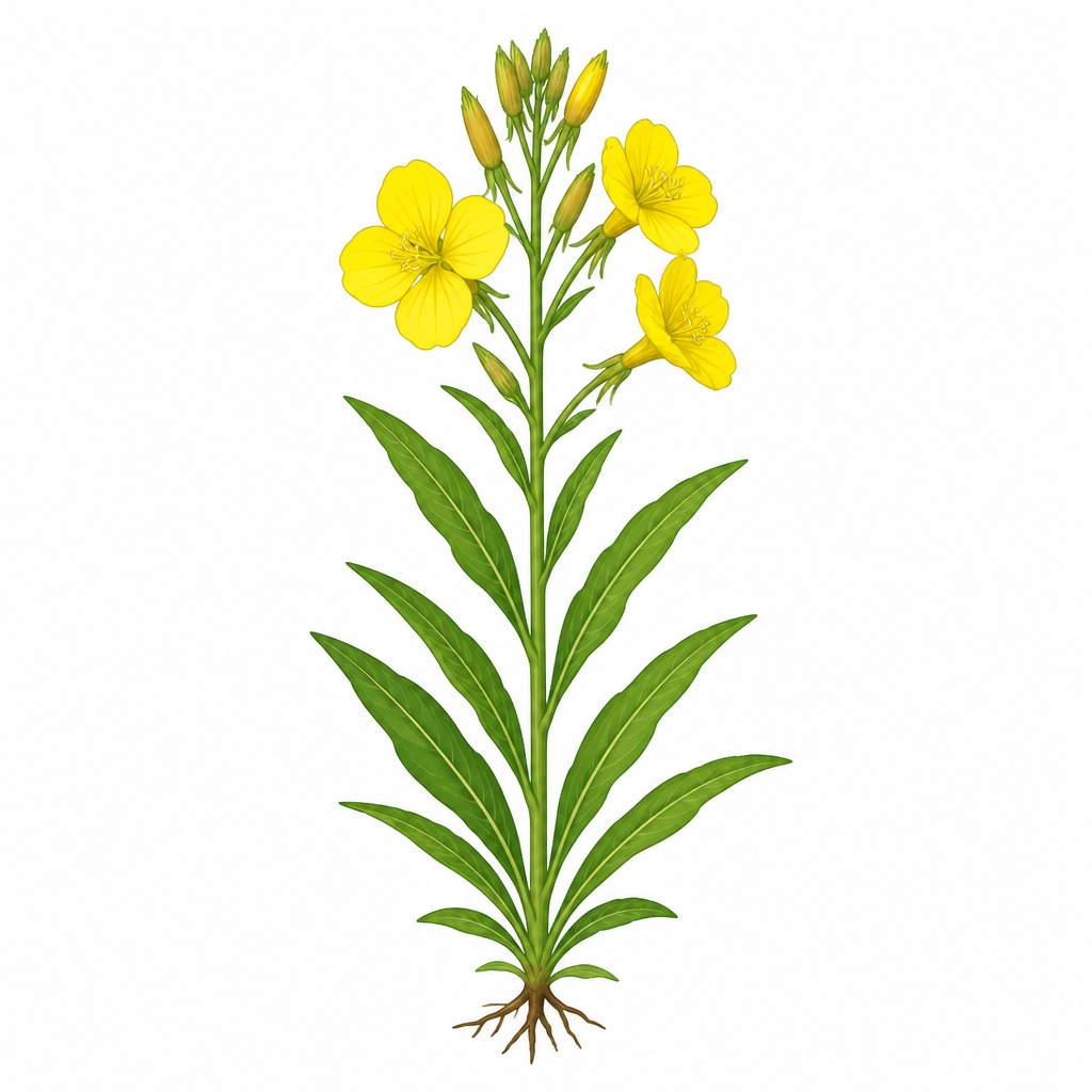 The evening primrose plant De Vries experimented on, among whose varieties he found different chromosome numbers.