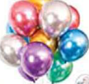 Helium balloons: filled with a gas less dense than air, they rise and float in the air.