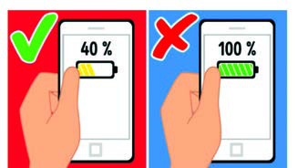 Topping up a battery around the middle of its range is the healthy habit; forcing it to a full 100 percent every time is the harmful one.