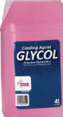 Glycol is made in bulk for industry; this can holds glycol sold as a cooling agent.
