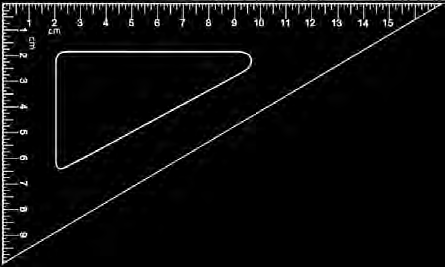 The \( 30^\circ \) set square, whose angles are \( 90^\circ \), \( 30^\circ \) and \( 60^\circ \).