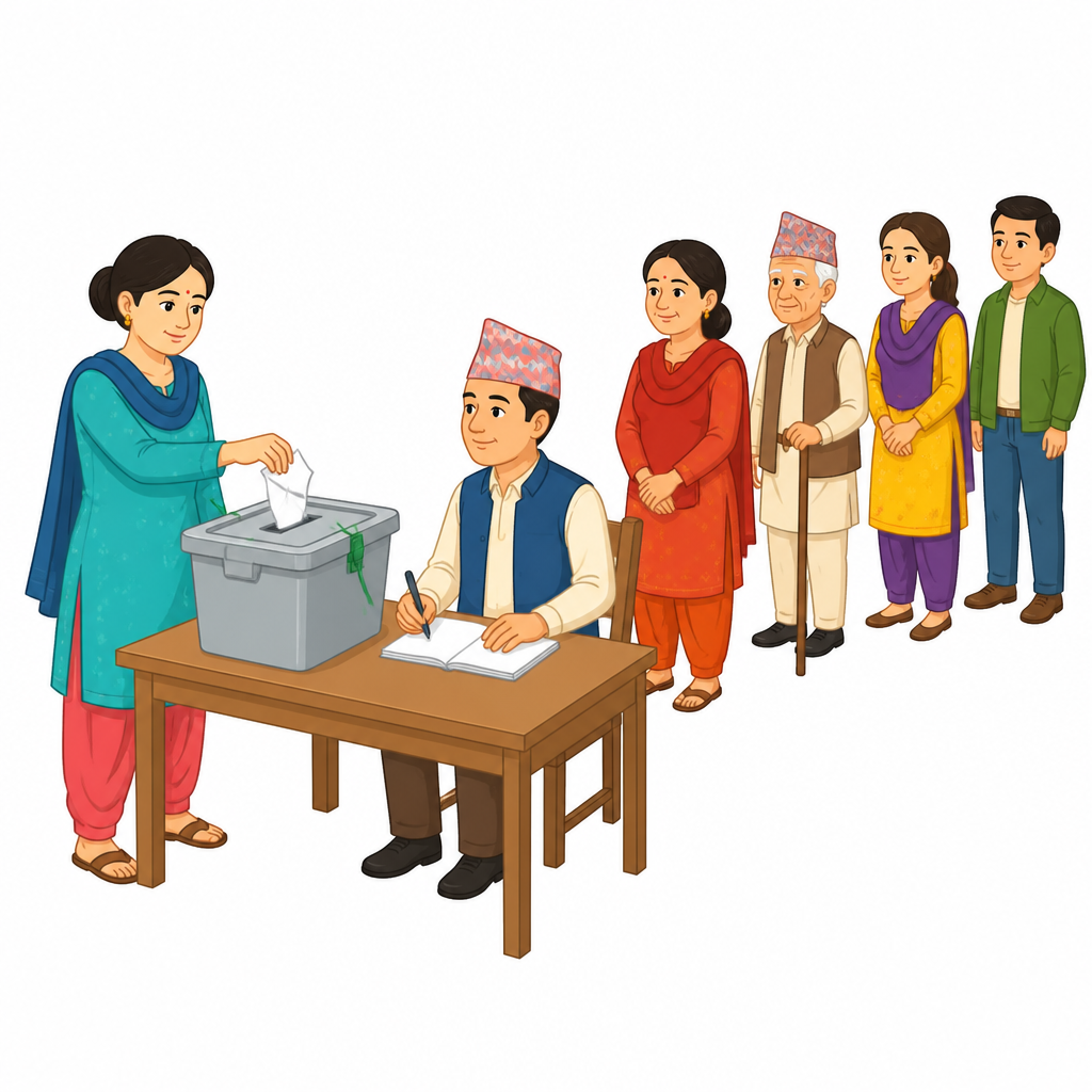 आवधिक निर्वाचनमा नागरिकले आफैँ मत हालेर शासक छान्छन्, यही नै लोकतान्त्रिक गणतन्त्रको जग हो ।