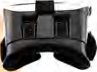 A headset used for virtual reality, with the screen and lenses fitted inside it.