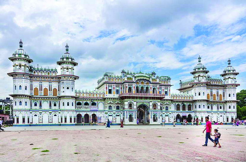 जनकपुरको जानकी मन्दिर, नेपालका सुन्दर ठाउँमध्ये एक।