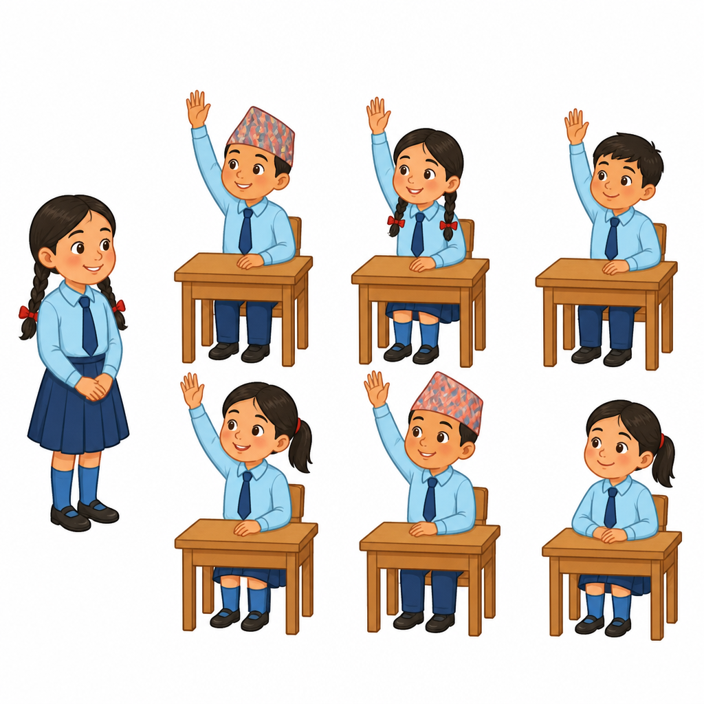 आफूहरूमध्येबाटै छानेर कक्षाको नेता बनाउनु लोकतान्त्रिक अभ्यासको सबैभन्दा नजिकको उदाहरण हो ।