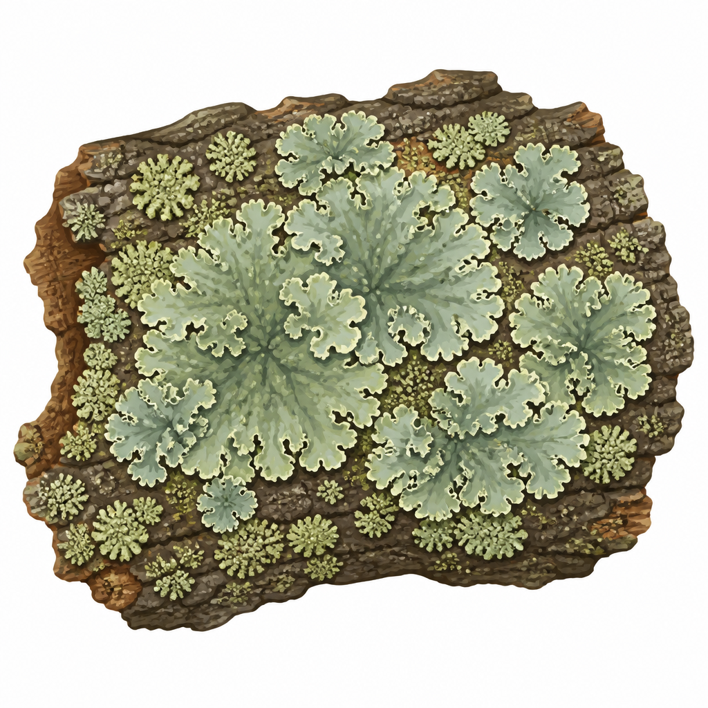 A lichen looks like one living thing, but it is a fungus and an alga living together as a single body, so it cannot honestly be put in either the animal kingdom or the plant kingdom.