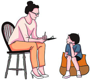 The boy failed his test, and his own conclusion uses the advice word: I should study a little more.