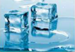 Melting ice: solid water becomes liquid water, and no new substance forms.
