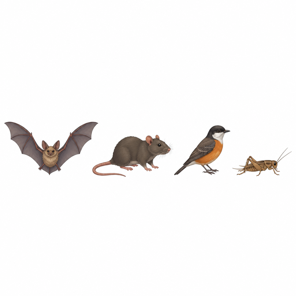 Bats, rats, birds and insects can make and hear sound above 20 kHz.