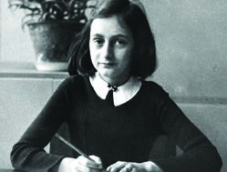 Anne Frank, the thirteen year old girl whose diary became one of the most read books in the world.