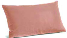 A pillow: listen for its shape and its use.