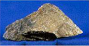 Iron pyrite, a sulphide ore of iron