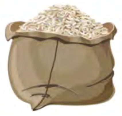 Grains of rice can also be counted, but counting all of them is hard.