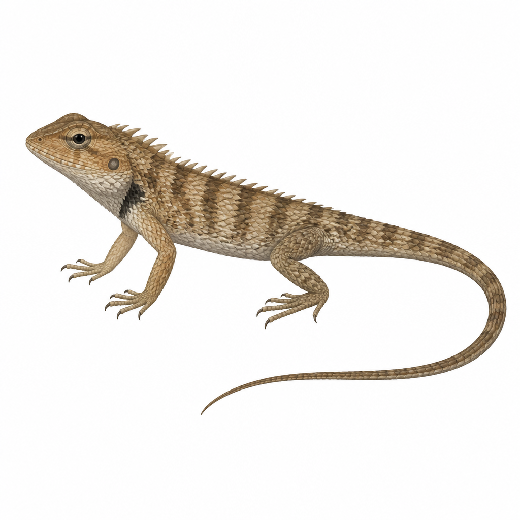 A garden lizard, the kind seen on walls and in bushes