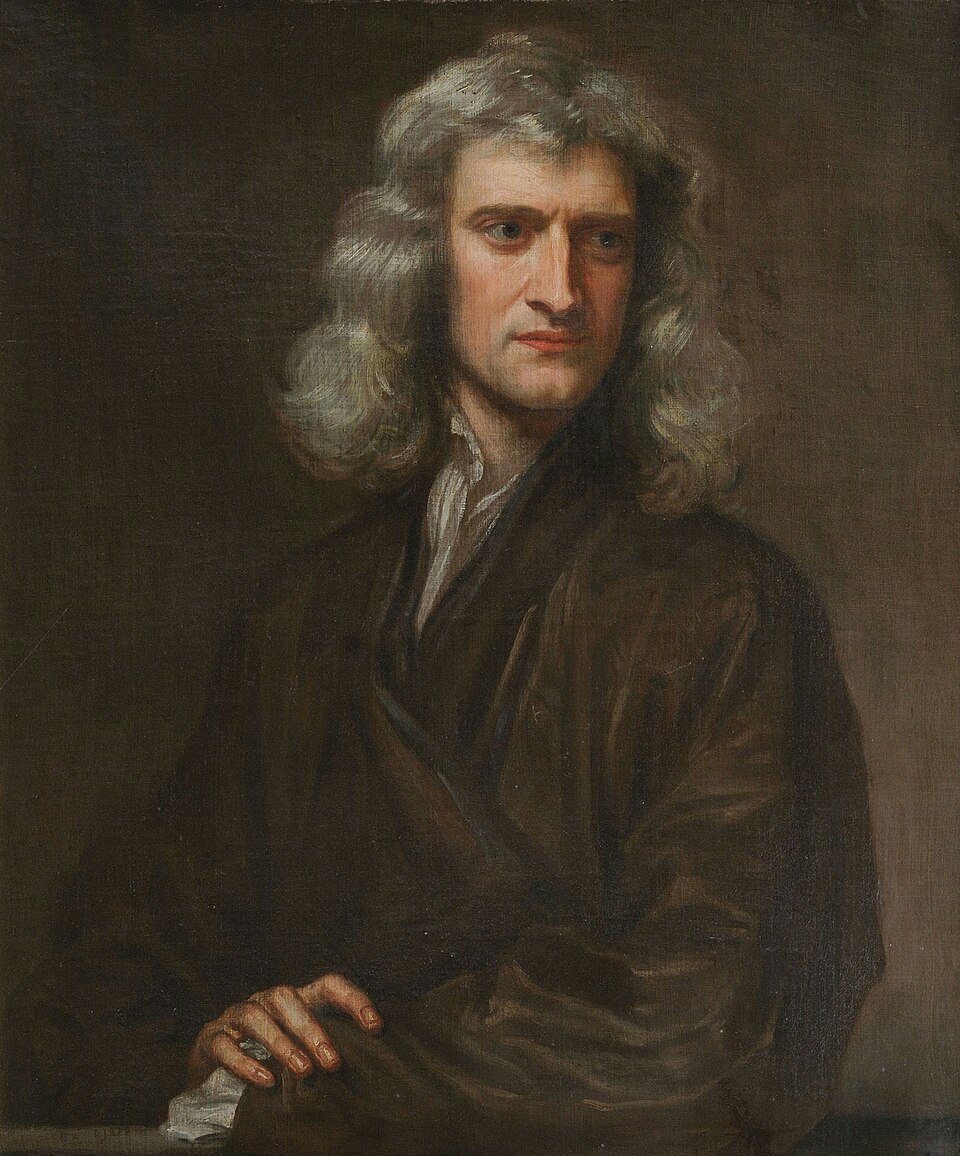 Sir Isaac Newton, the physicist who propounded the law of gravitation between two bodies and the laws of motion