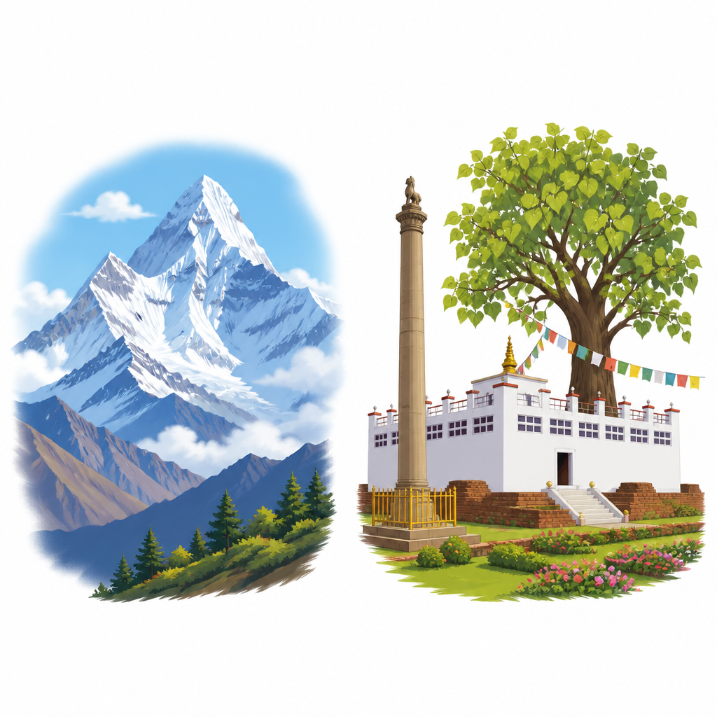 विश्वको सर्वोच्च शिखर सगरमाथा र गौतम बुद्धको जन्मस्थल लुम्बिनी: यी दुई नामले नै नेपाललाई विश्वमा चिनाएका छन्।