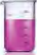 A beaker, used for holding, heating and roughly measuring liquids.