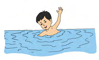 He can swim.