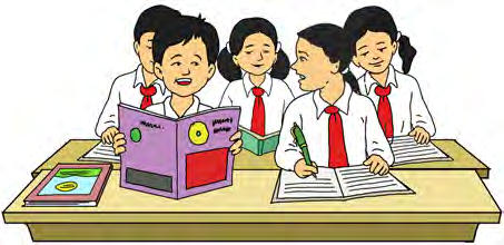Srijana asks Bikas to read silently so that she can finish her classwork.