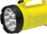 A rechargeable torch works the same way, from the battery inside it.