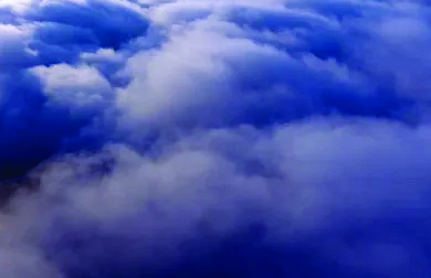 Heavy dark clouds. It might rain soon.