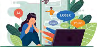 Insults sent through an electronic medium injure a person mentally, and that kind of act is a cyber crime.