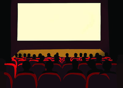 An audience watched a film at the cinema. Yesterday's answer: I watched a film.