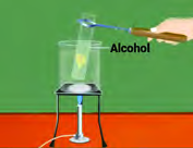 Adding alcohol to a vessel over a burning flame: even the useful chemicals science gives us demand careful handling