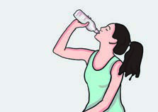 May I drink some water, please?