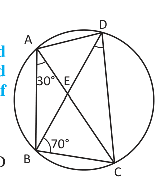 Knowing \( \angle DBC \) gives \( \angle DAC \) on the same arc CD, and then the whole angle at A is known.