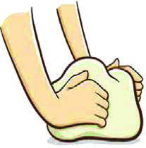 Step 3: Knead the dough.
